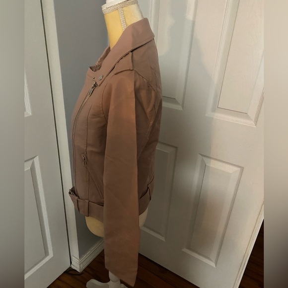 New Blush Moto Style Jacket - Picture 3 of 8
